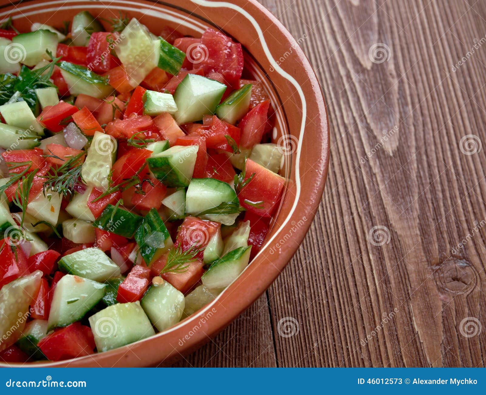 Arabischer Salat stockbild. Bild von küche, griechisch - 46012573