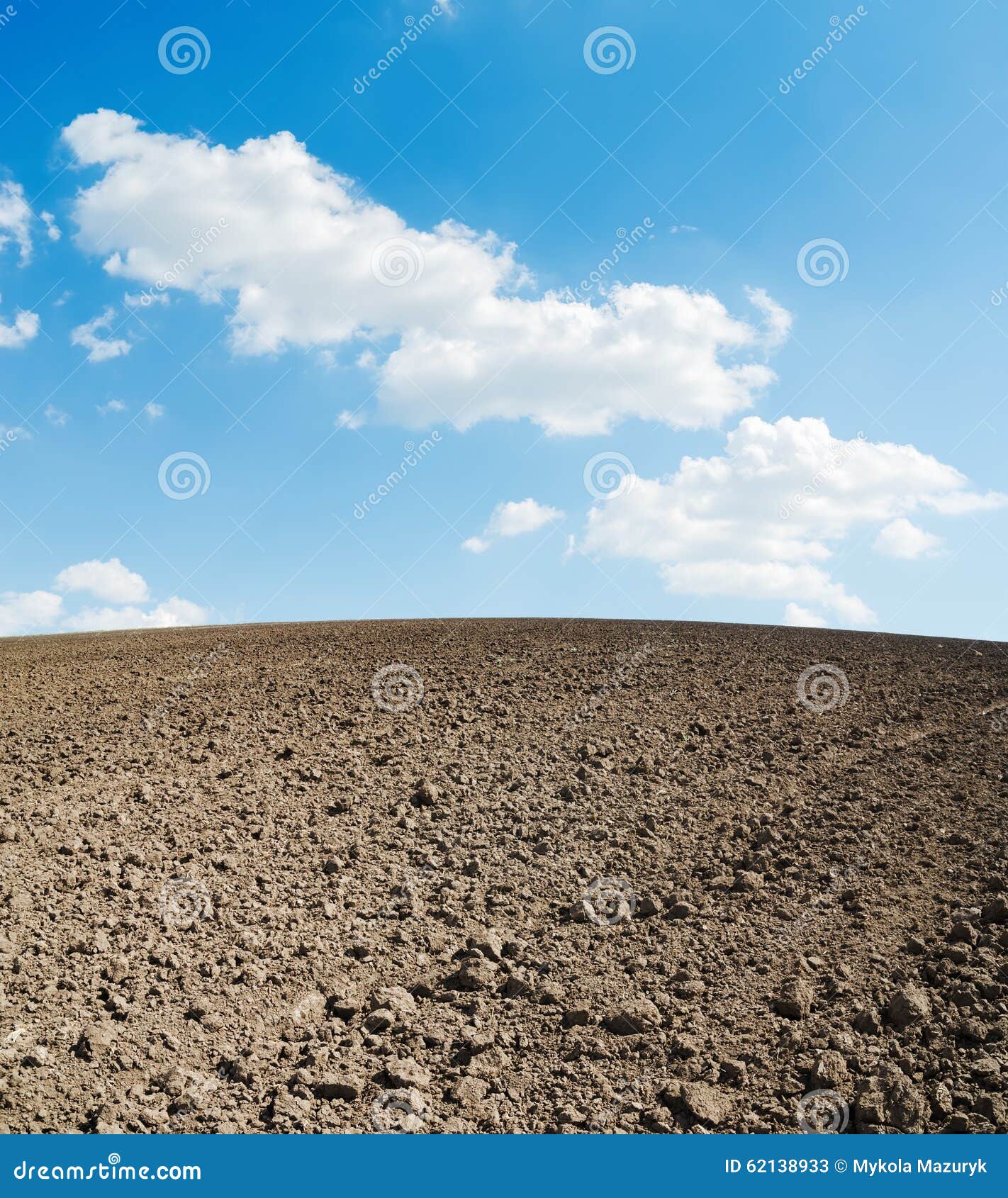 Arable soil and blue sky stock image. Image of organic 62138933