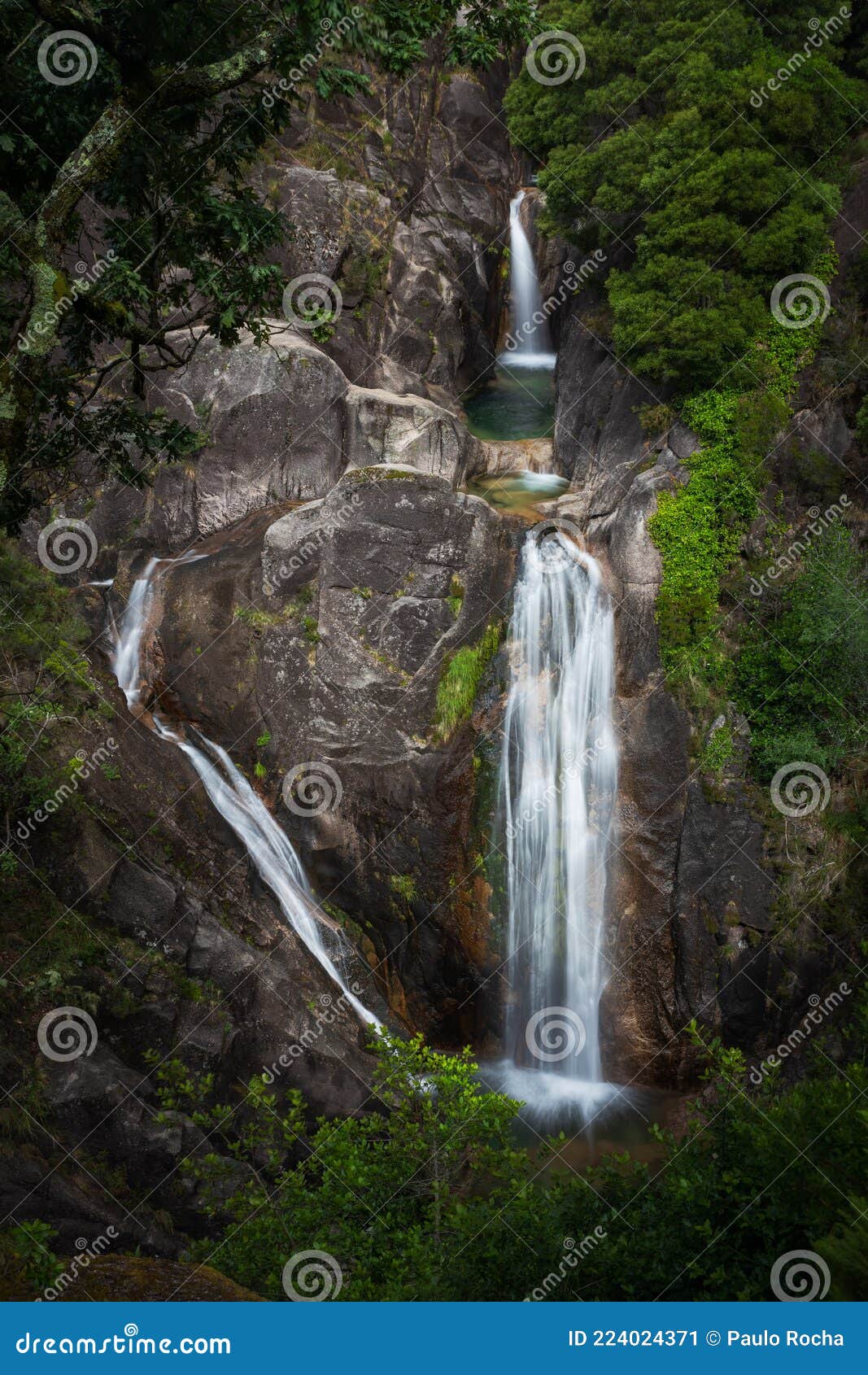 arado waterfall in portugal