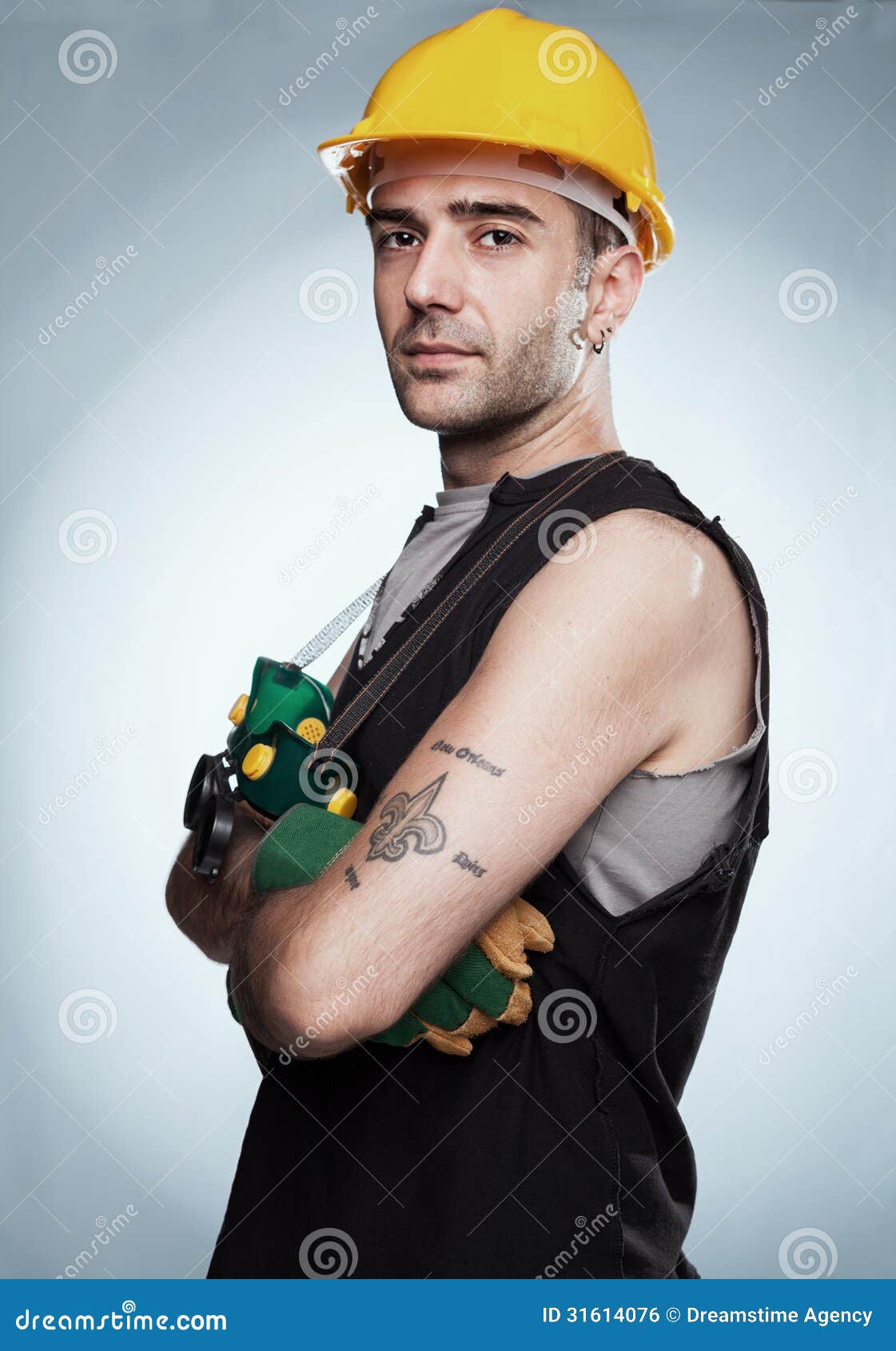 Arbeider stock foto. Image of zeker, bril, volwassen 31614076