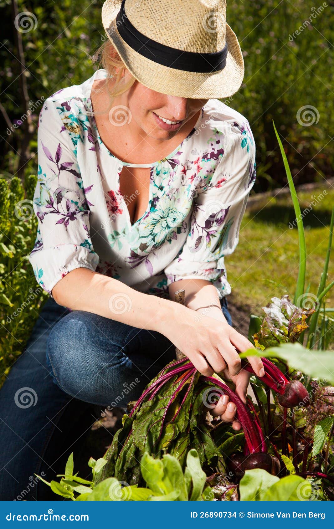 Arbeiten im Garten stockfoto. Bild von jung, garten, ernte