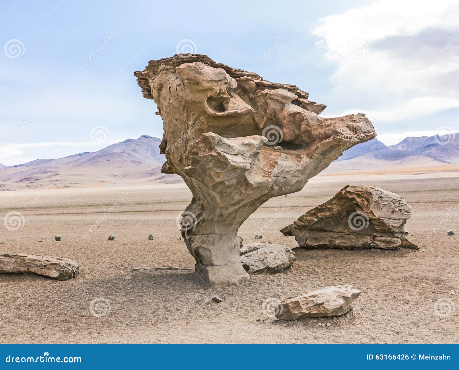 arbol de piedra (stone tree) is an  rock formation in bo