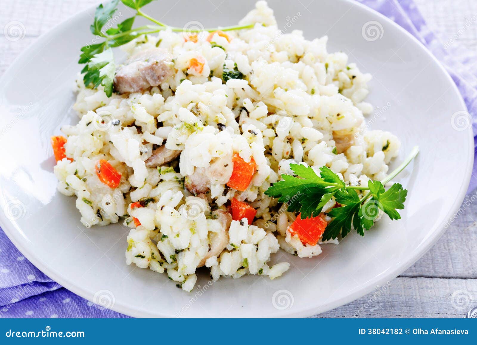 Arborio Rice with Cheese and Vegetables Stock Photo Image of
