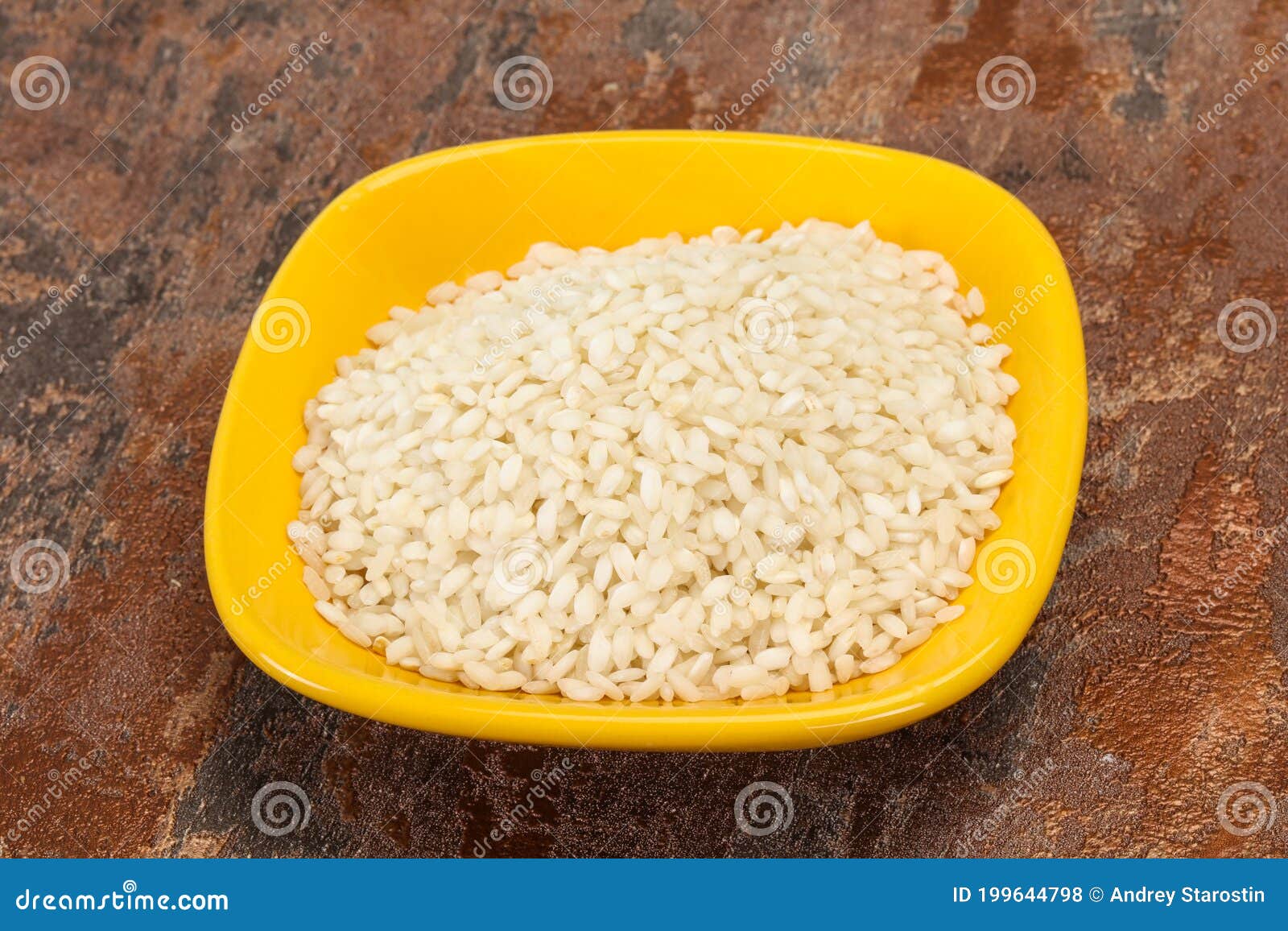 Arborio Rice for Italian Risotto Stock Photo Image of isolated