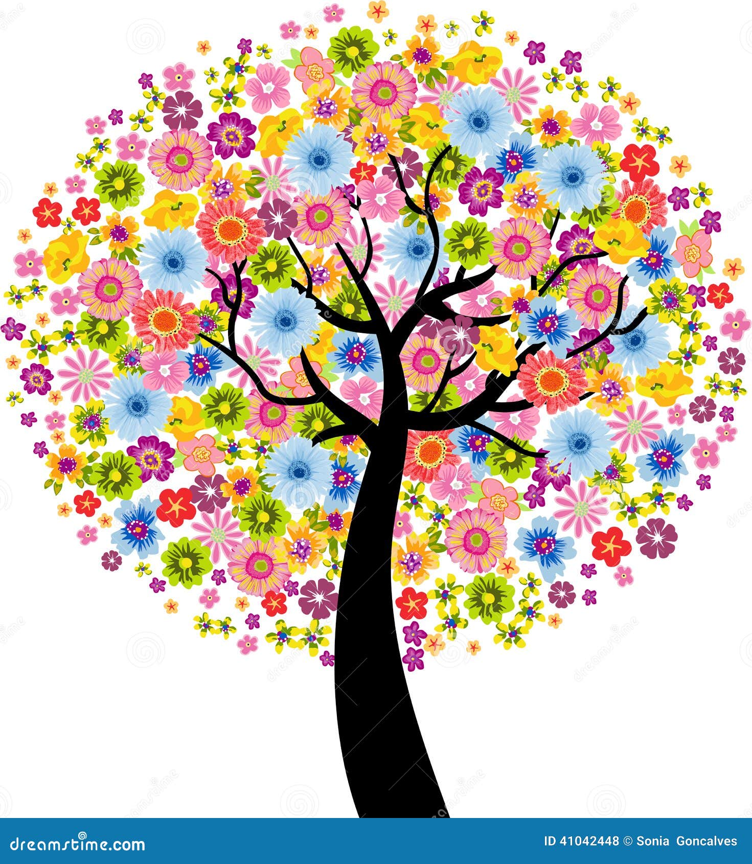 Arbre Coloré De Fleur Illustration de Vecteur - Image ... Arbre Coloré De Fleur Illustration de Vecteur - Image ...