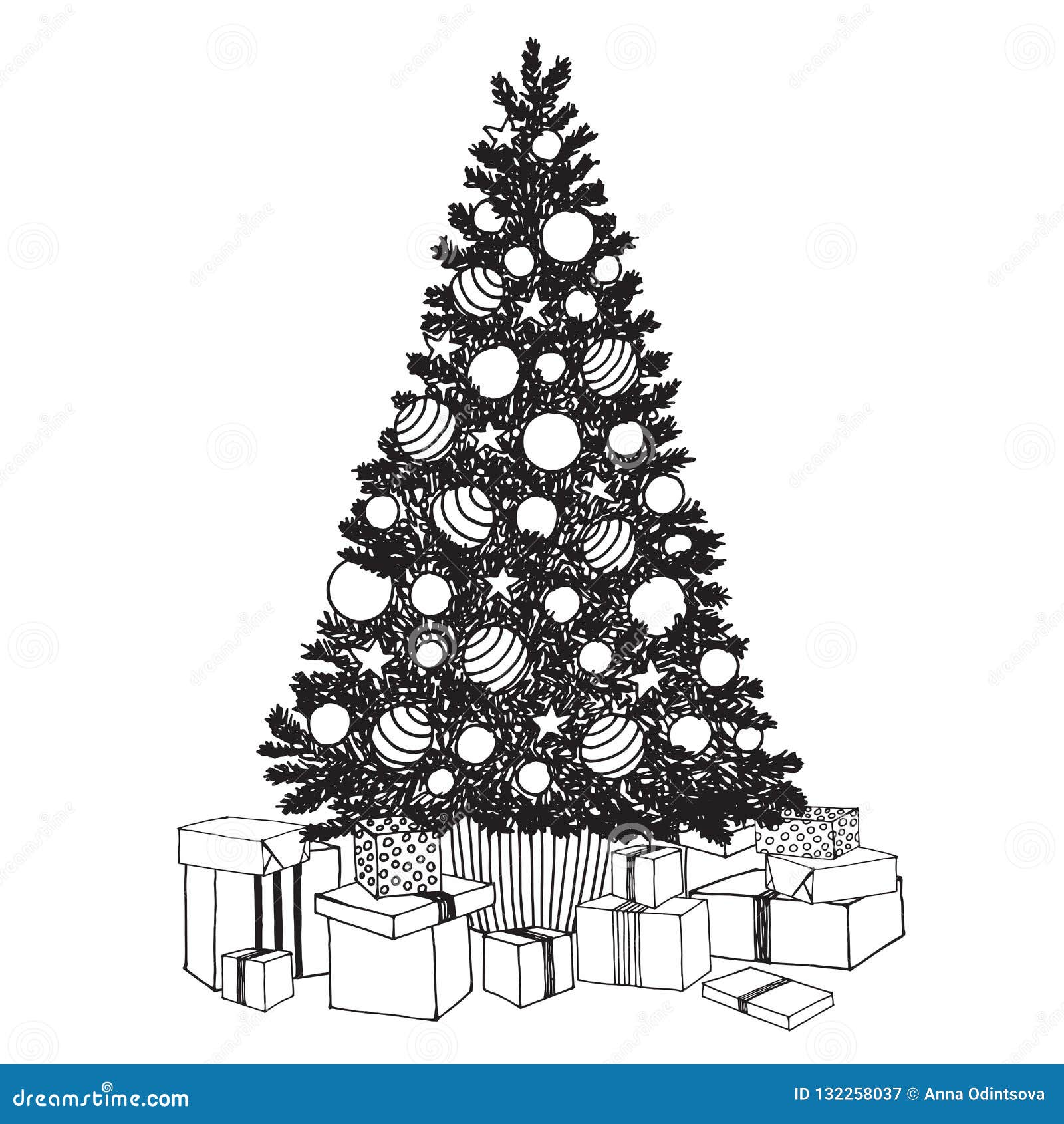 Arbre De Noel Decore Tire Par La Main Avec Des Boite Cadeau Croquis Noir Et Blanc De Vecteur Pour Creer Des Cartes De Vacances M Illustration De Vecteur Illustration Du Avec Croquis Arbre De Noel Decore Tire Par La Main Avec Des Boite Cadeau Croquis Noir Et Blanc De Vecteur Pour Creer Des Cartes De Vacances M Illustration De Vecteur Illustration Du Avec Croquis