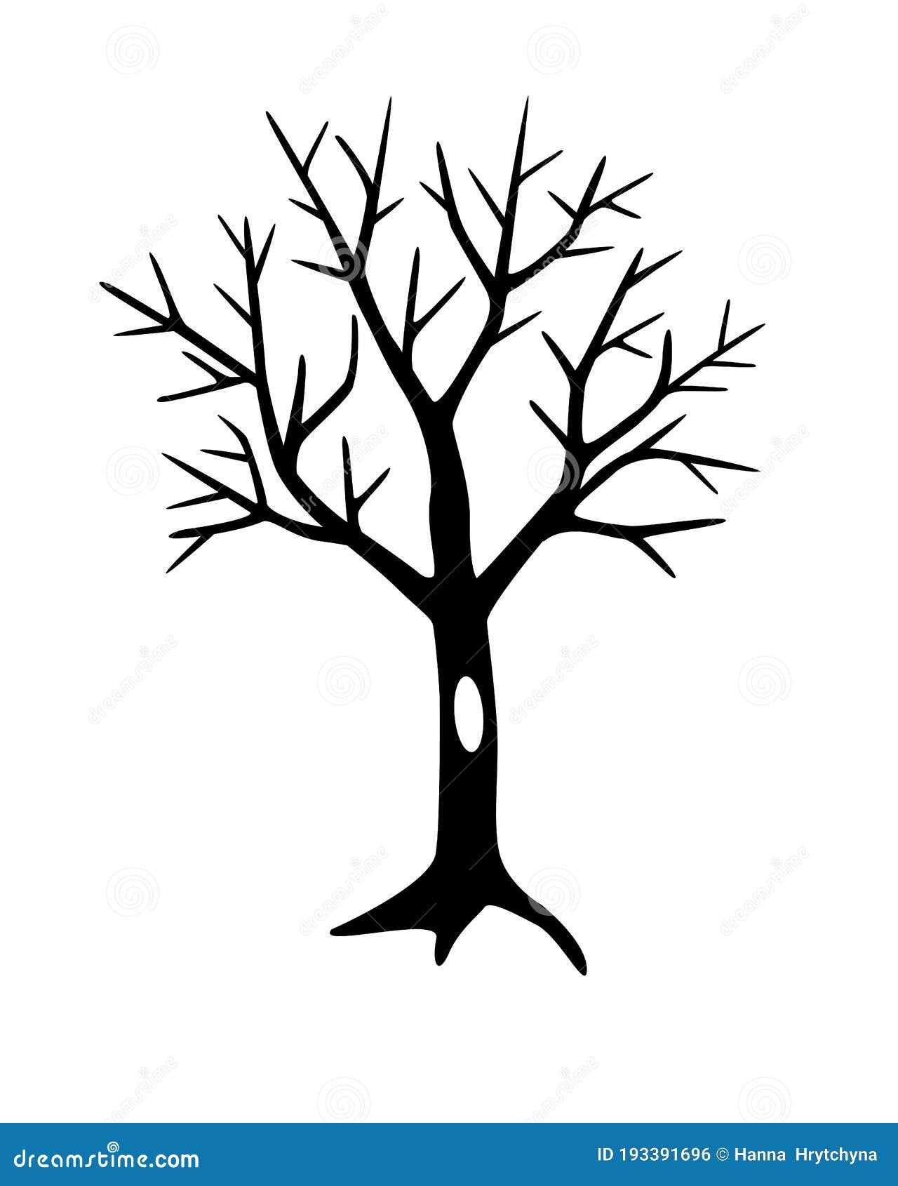 Dessin D Arbre Sans Feuille A Imprimer Arbre Sans Feuilles Avec La Silhouette Noire Creuse De Vecteur Pour Le Pictogramme Ou Le Logo. Signe Ou Icône D'arbre D'automne. U Illustration de Vecteur - Illustration du isolement, illustration: 193391696