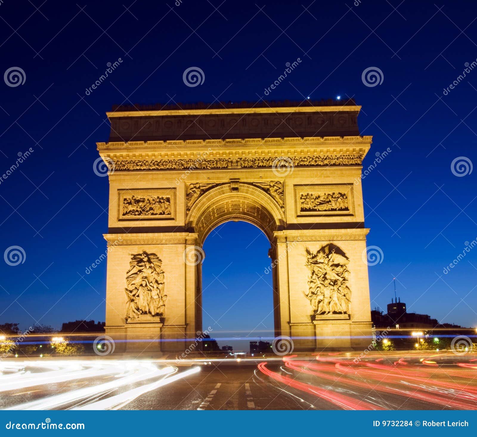 Arc De Triomphe Arch Of Triumph Paris France Stock Photo ...