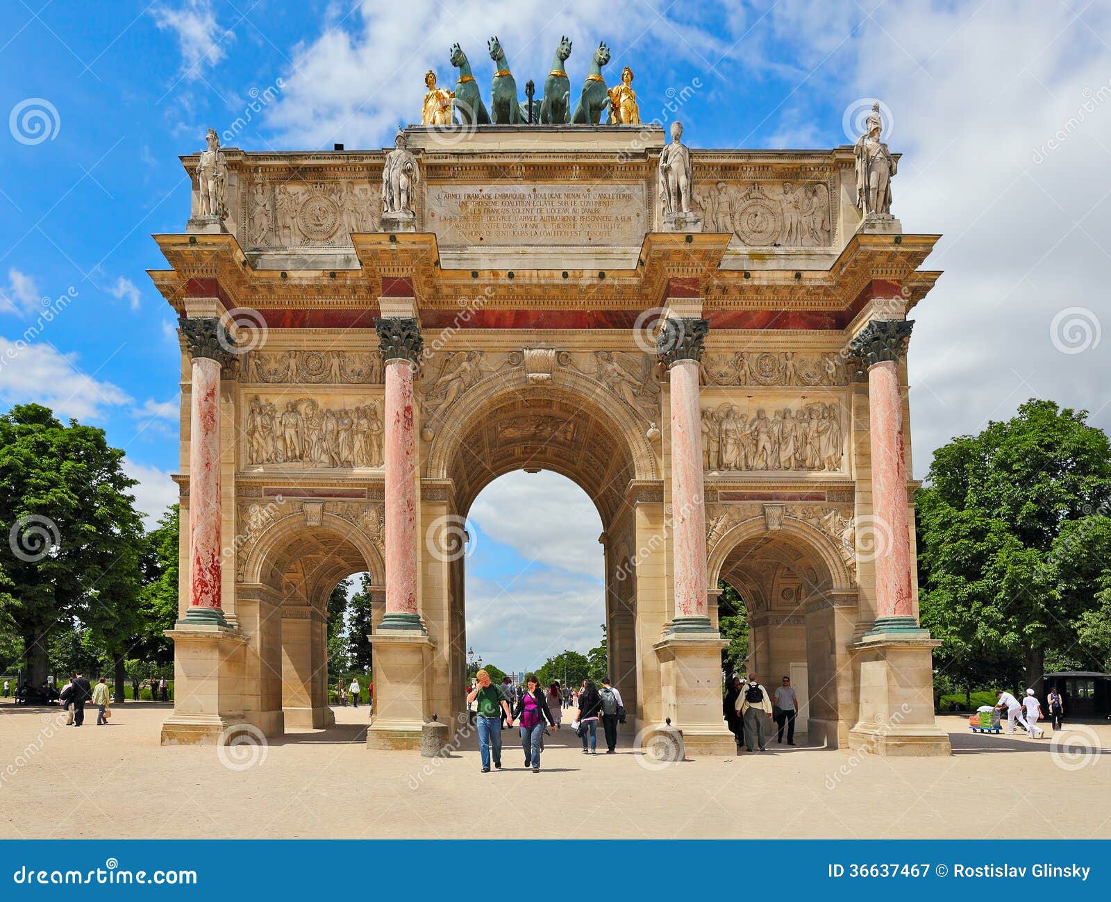 Arc De Triomphe Du Carrousel Paris France Editorial Photography Image Of Travel Statue