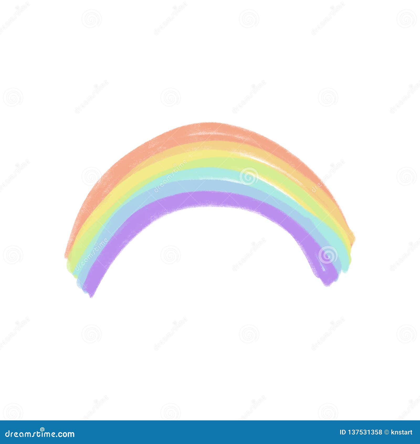 Arc En Ciel En Pastel De Lgbt Couleurs Tirees Par La Main De L Arc En Ciel Concept De Liberte Et D Amour Illustration Stock Illustration Du Forme Homosexuel