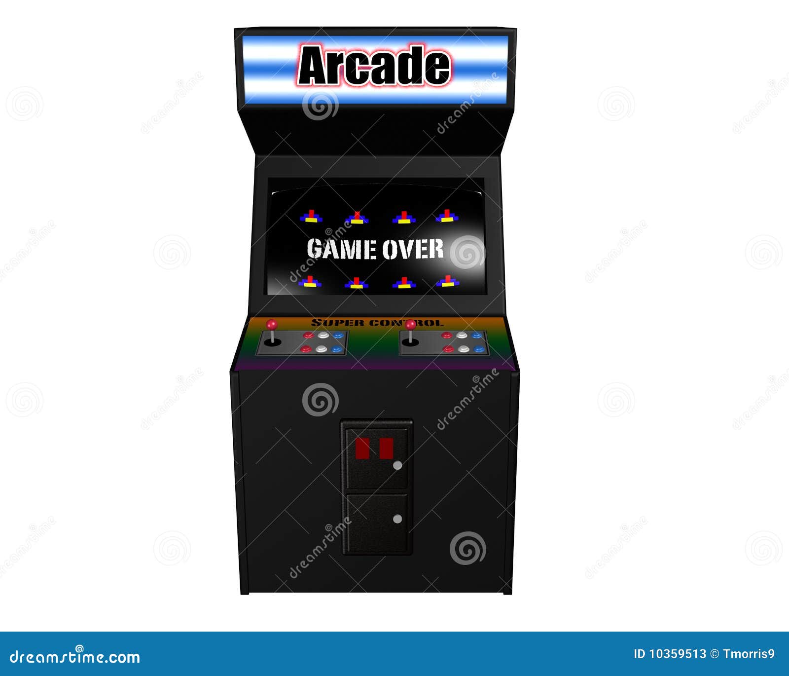 arcade game on white