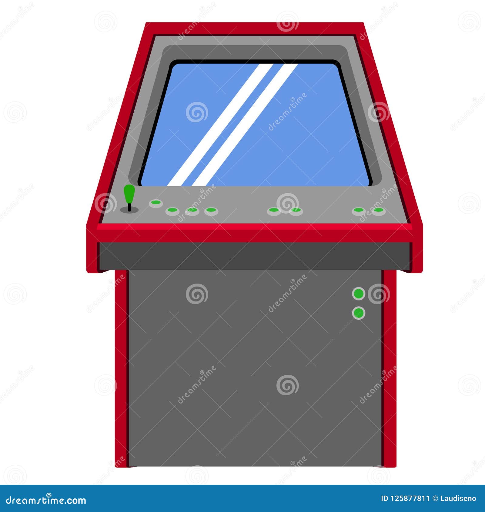 Arcade Machine Icon Stock Vector Illustration Of Button 125877811