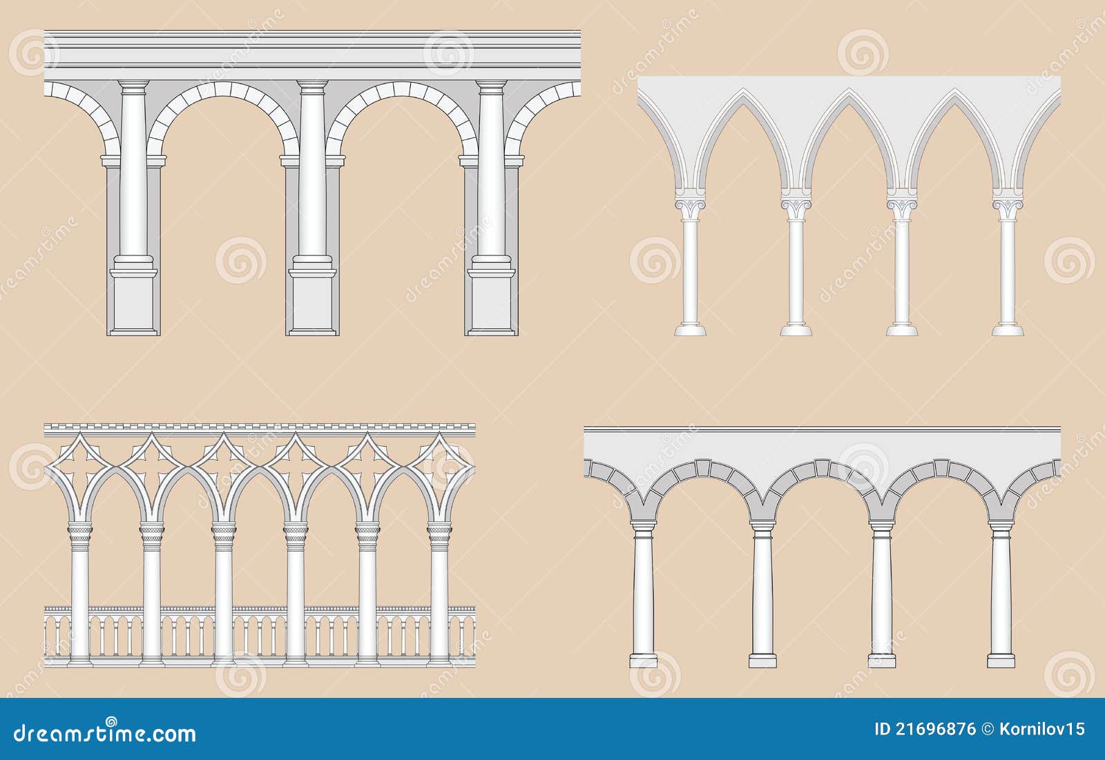 arcades (roman, gothic, venetian, renaissance)