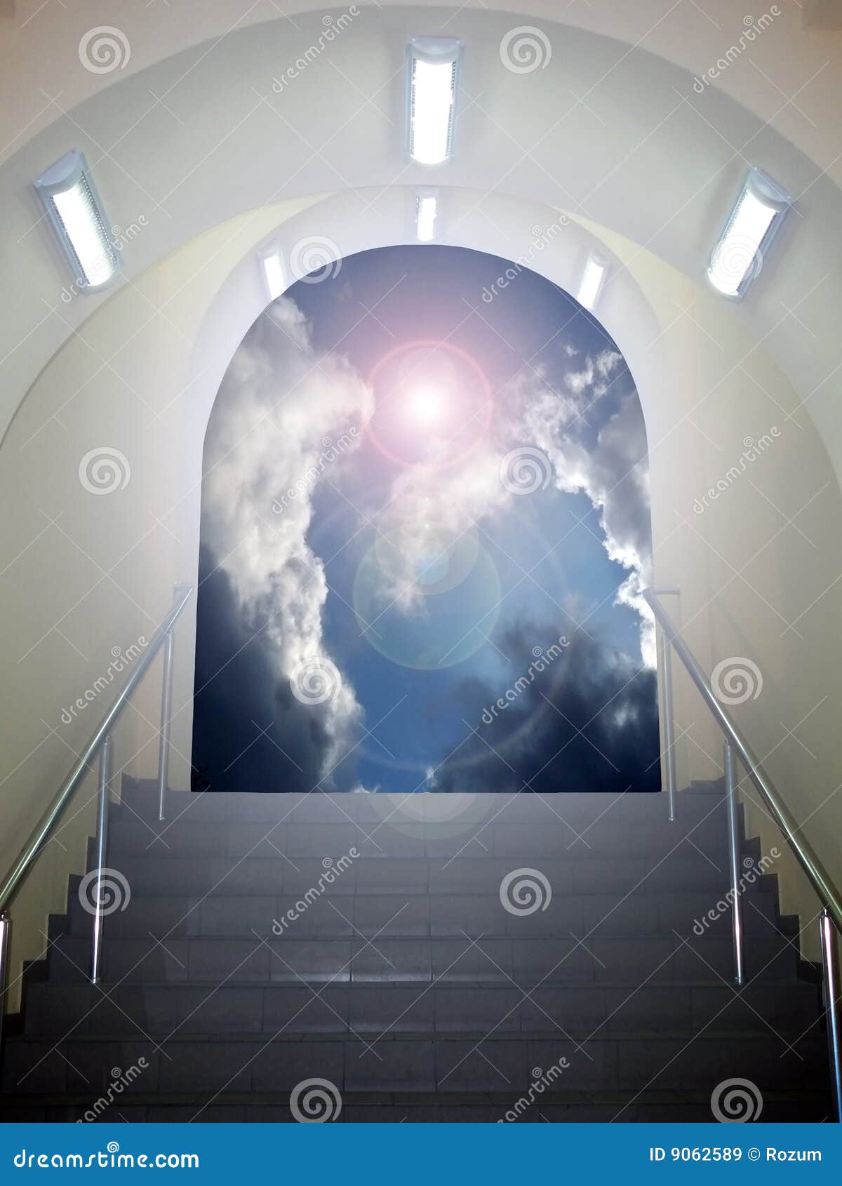 Stairway to Heaven Angel Wings Backdrop Church Christian