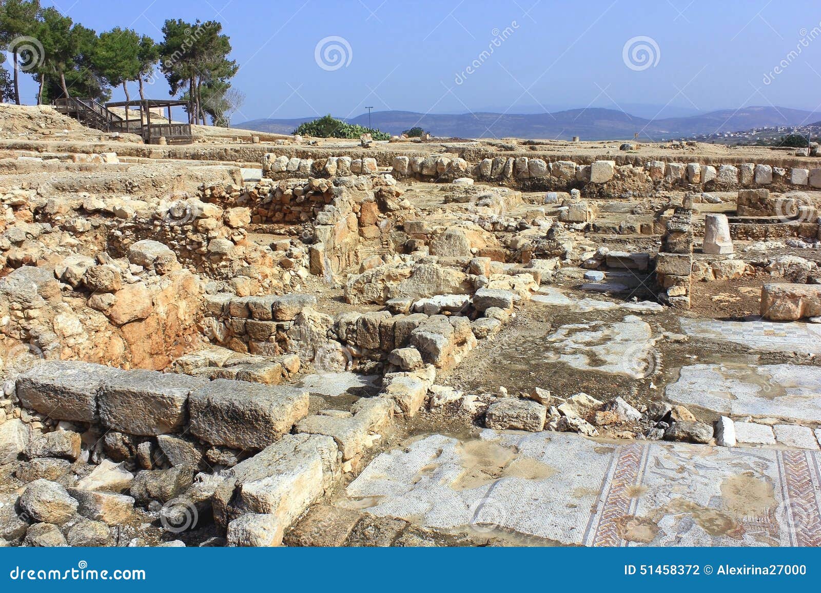 archaeological excavations, national park zippori, galilee, israel