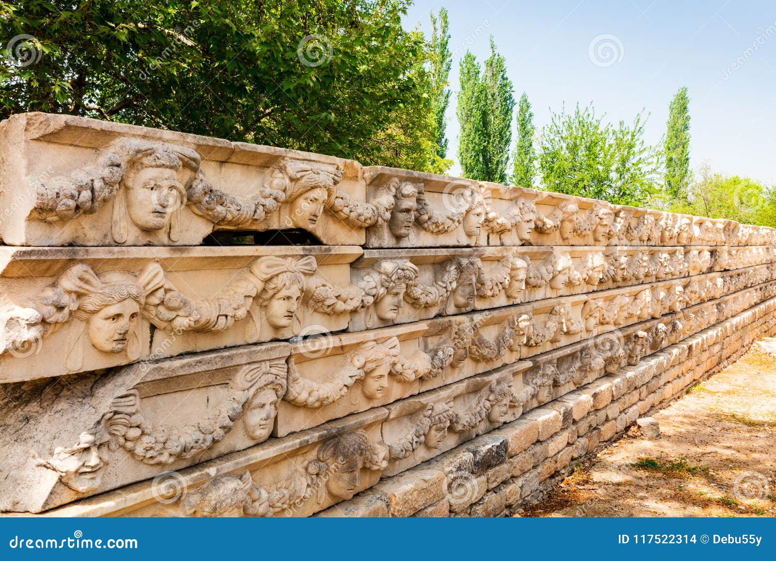 archaeological site of helenistic city of aphrodisias in western anatolia, turkey.