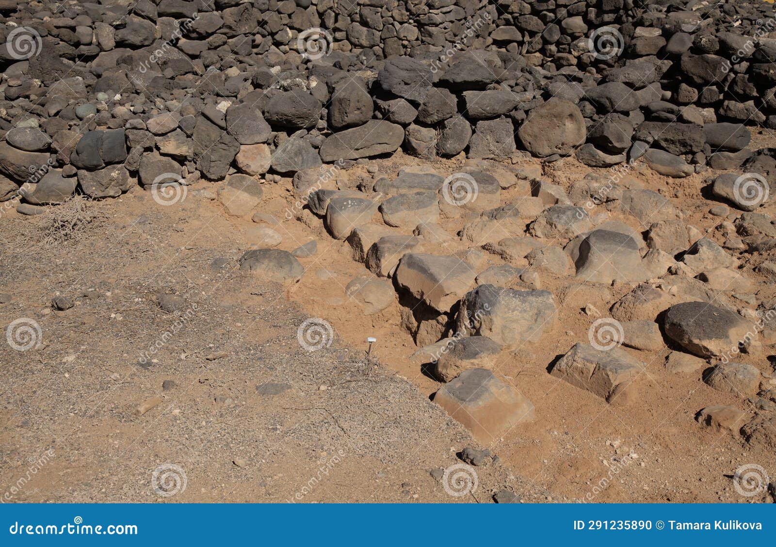 archaeological site la guancha in galdar municipality of gran canaria