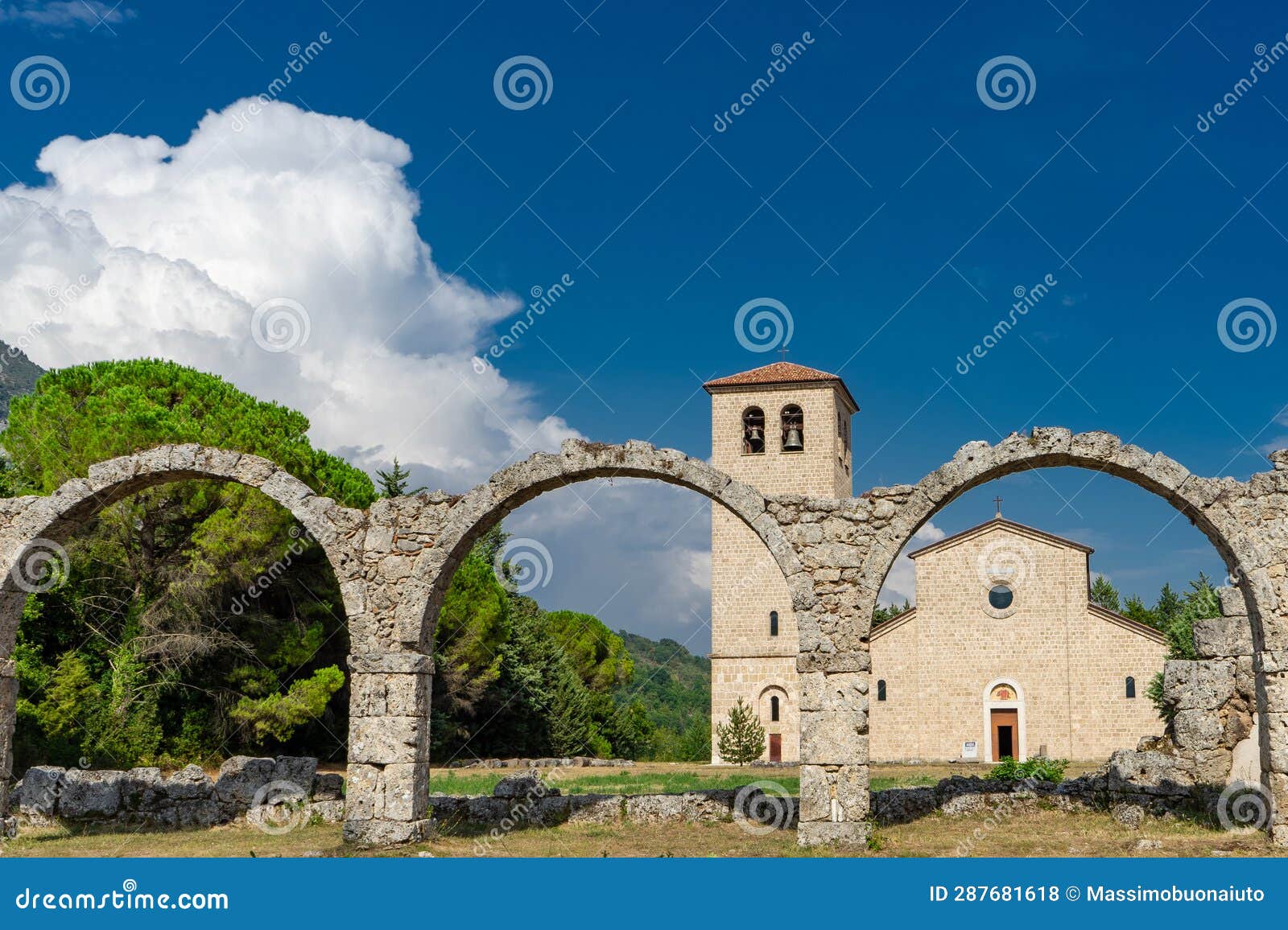 Italy, Abbey San Vincenzo Al Volturno Stock Photo - Image of travel ...