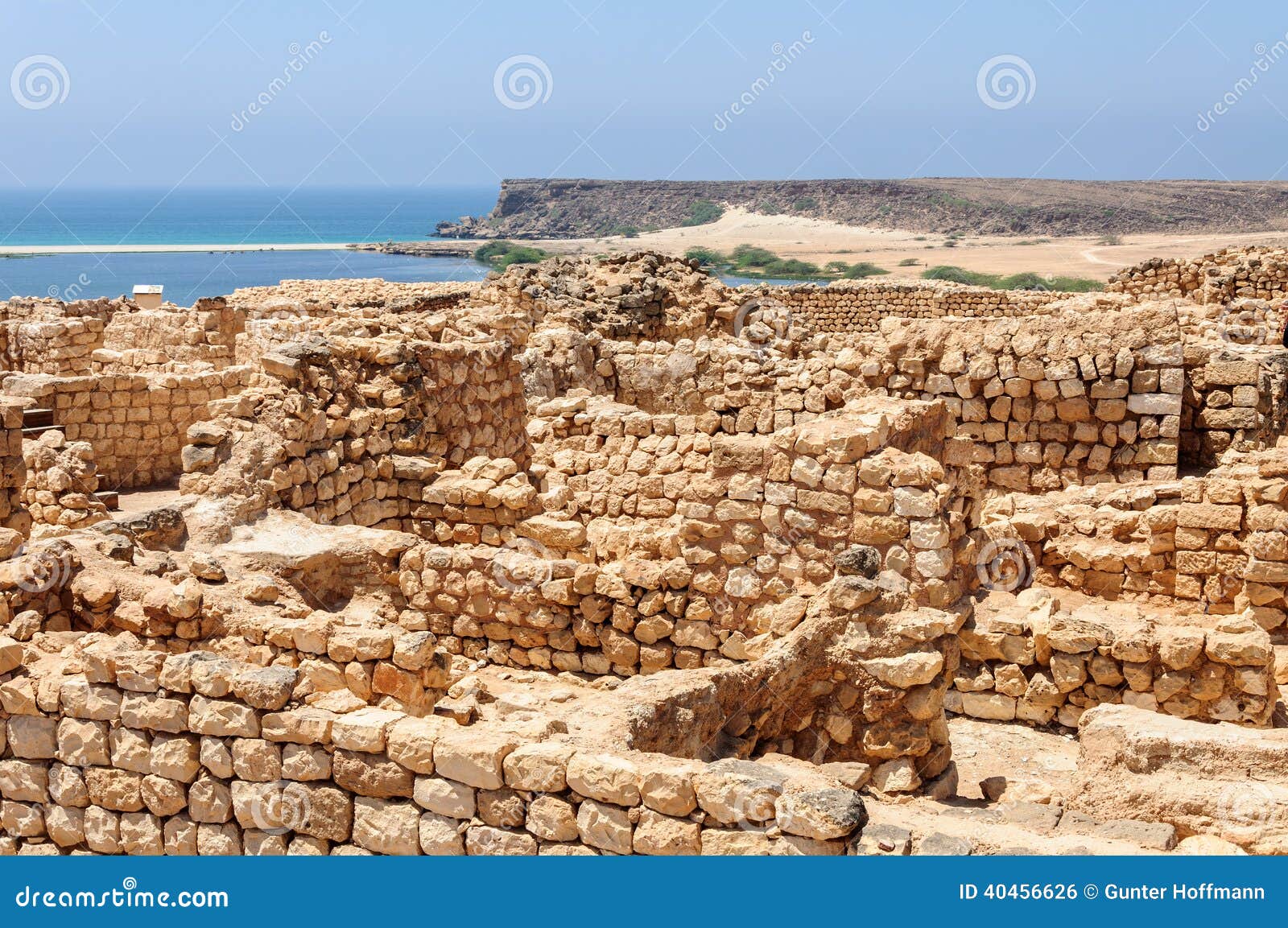 archaeological site of sumhuram, near salalah, dhofar region (oman)