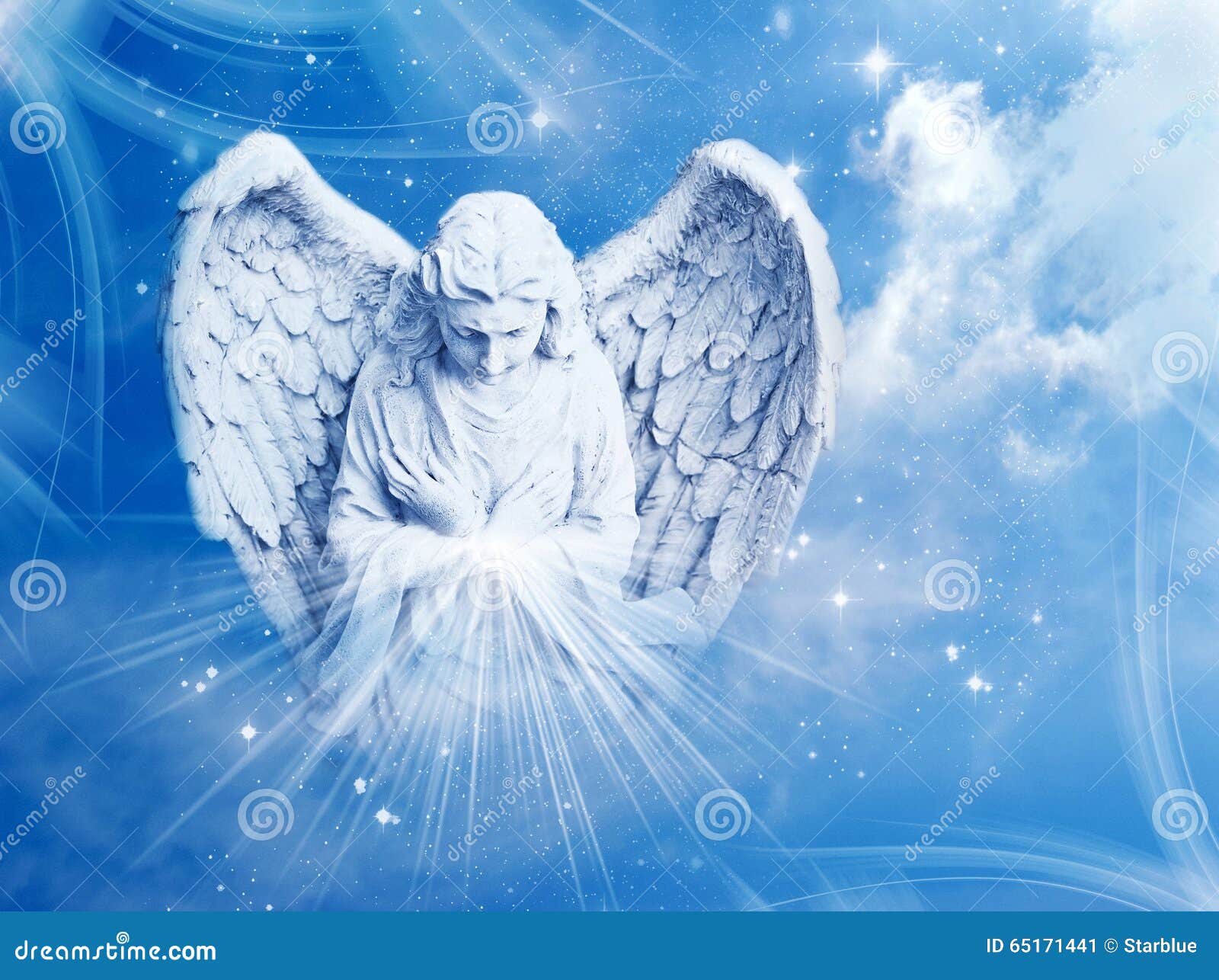 Angel Gabriel Closeup Death Resurrection Stock Photo 2283267835