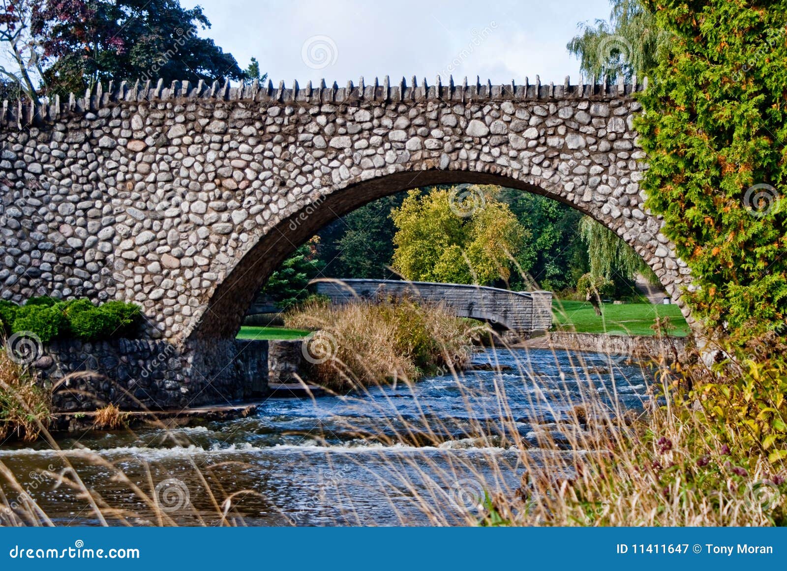 Arched Bridge Made of Irregular Stones Stock Image Image of hamilton