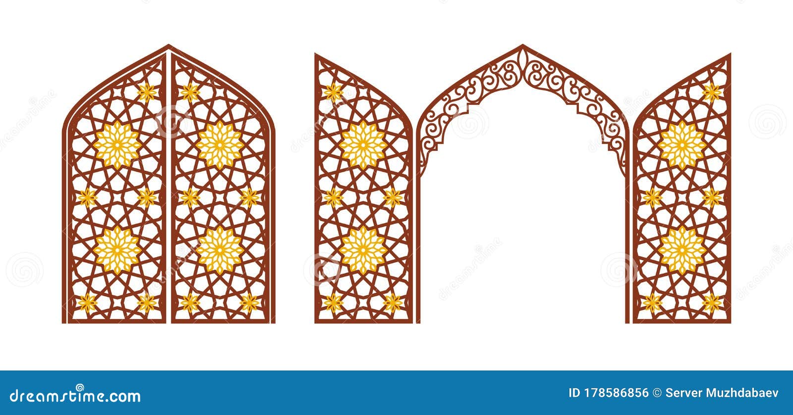 ramadan arch vector