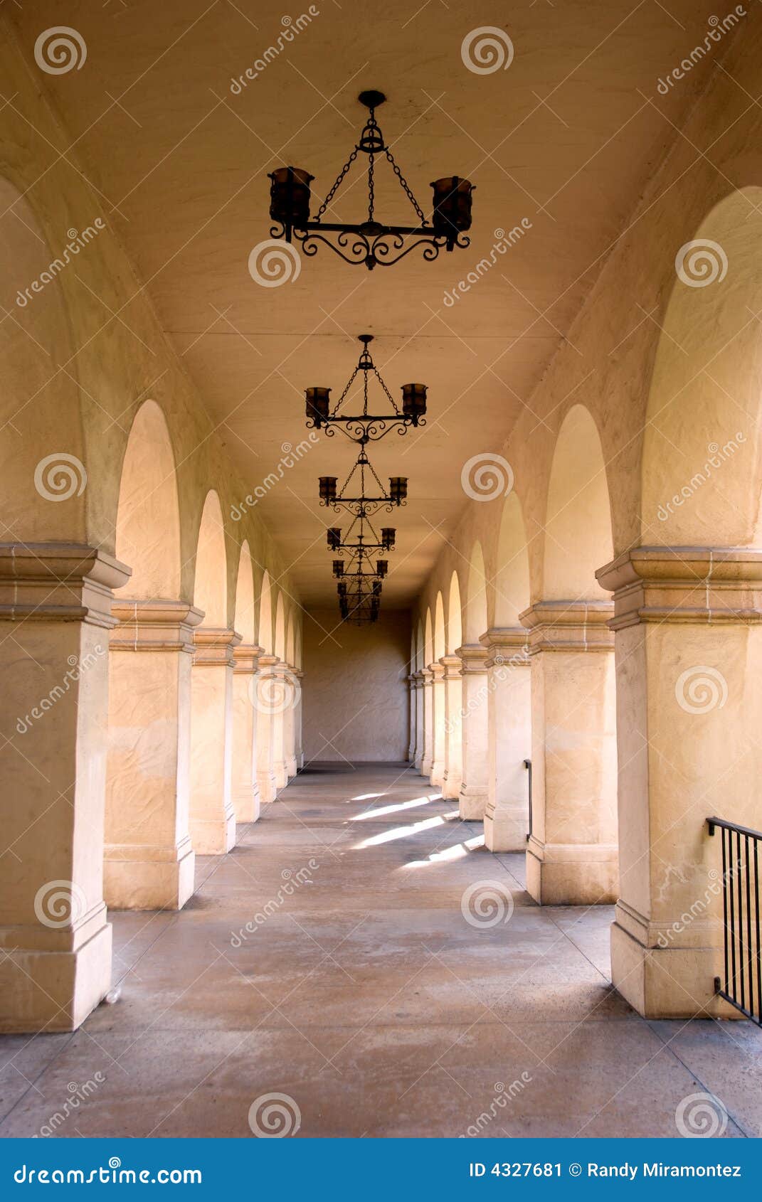 Arched Hallway stock image. Image of life, city, columns 4327681