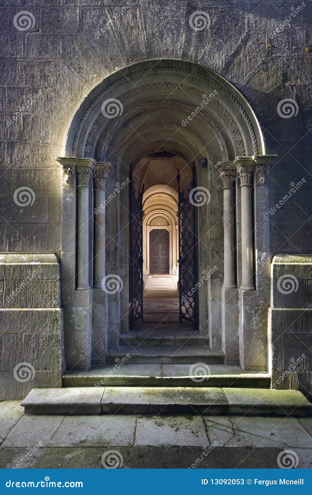 arched stone doorway