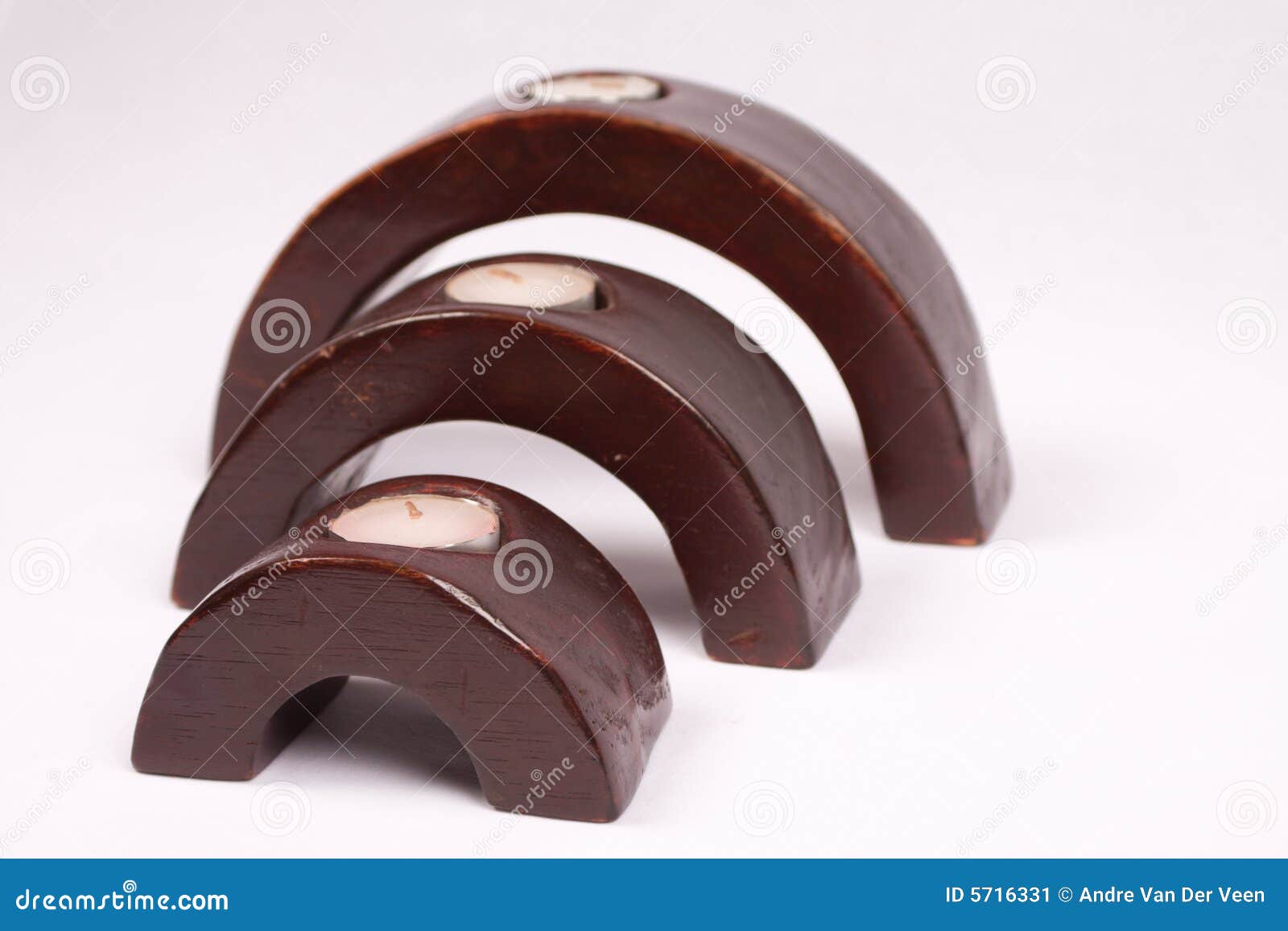 Arched Wooden Candle Holders Stock Image Image of arched, ornament