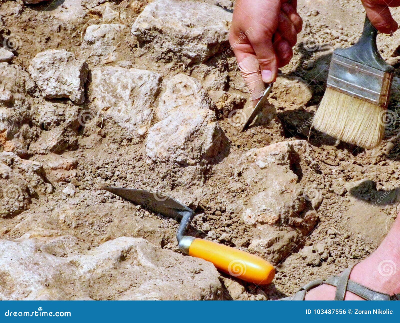 Archeologists at work stock photo. Image of abstract - 103487556