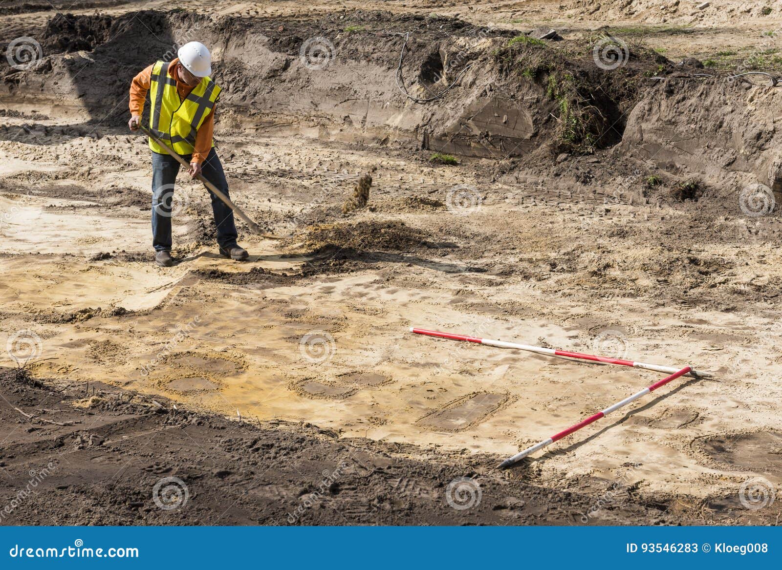 Archeology Excavation Site Driebergen Editorial Stock Photo Image of