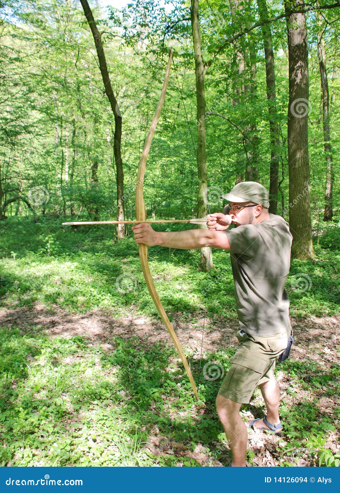 Archer stock photo. Image of country, contemplate, dangerous 14126094