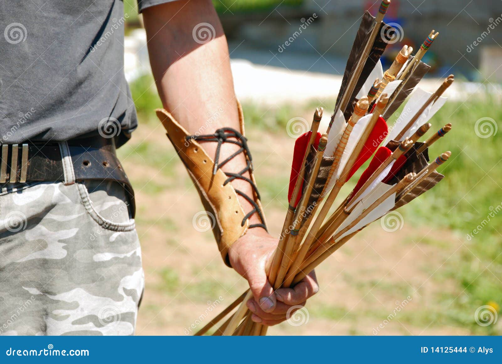 Archer and arrows stock photo. Image of target, arrow 14125444