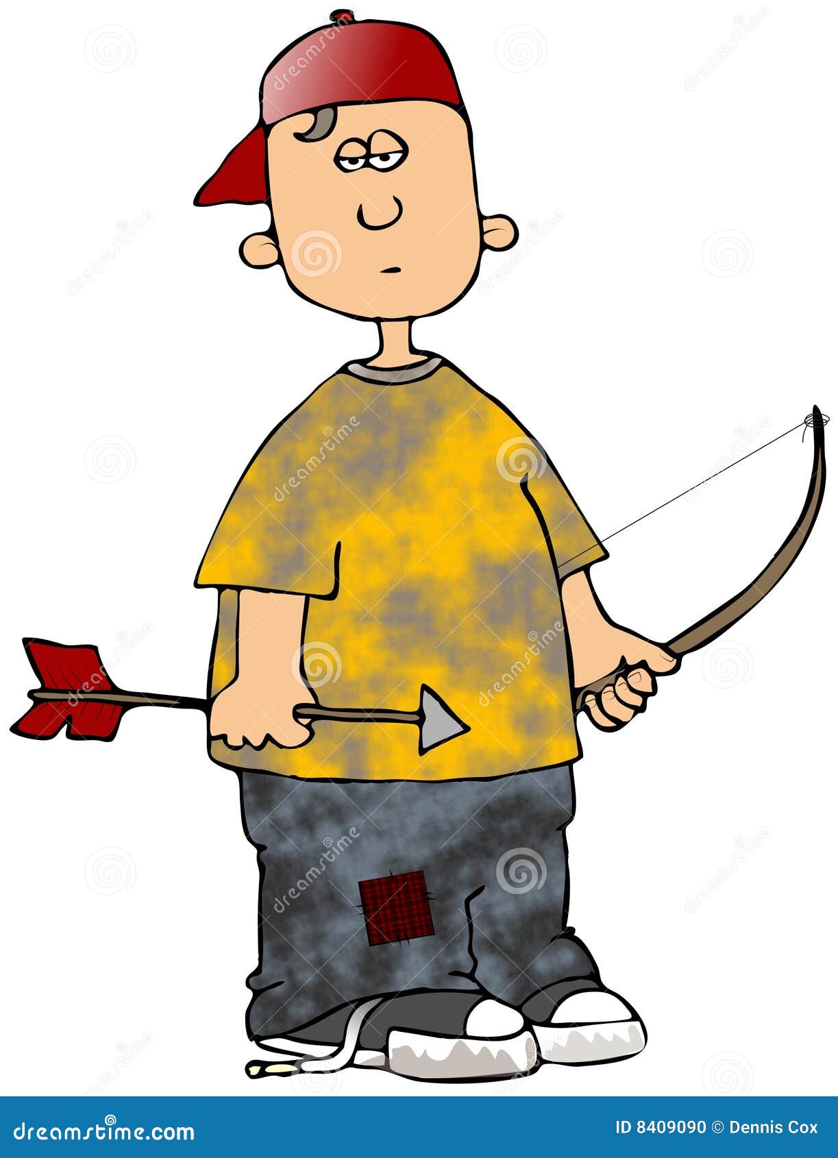 Archer Boy stock illustration. Illustration of male, cartoon 8409090