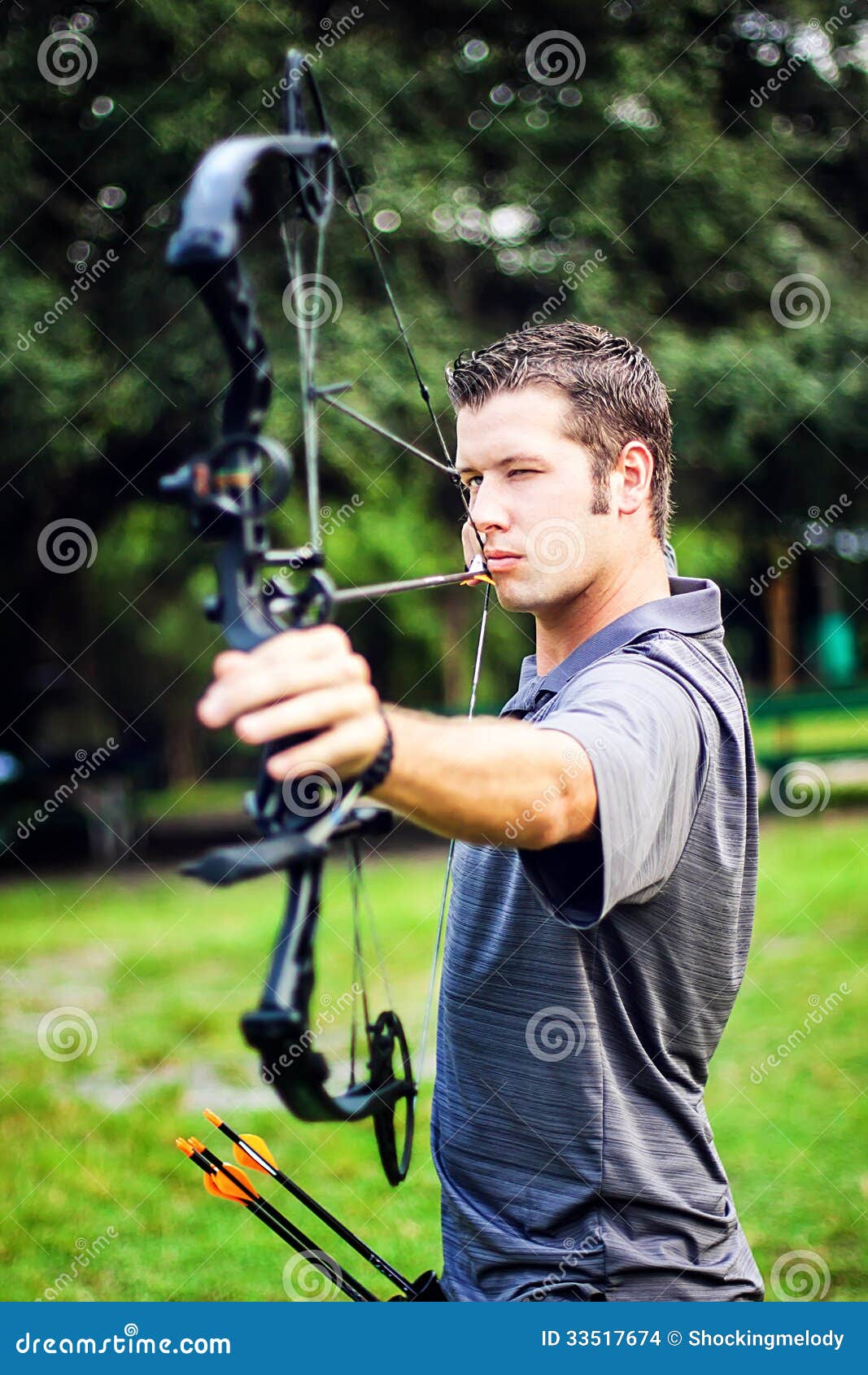 Archer stock photo. Image of eyes, green, compound 33517674