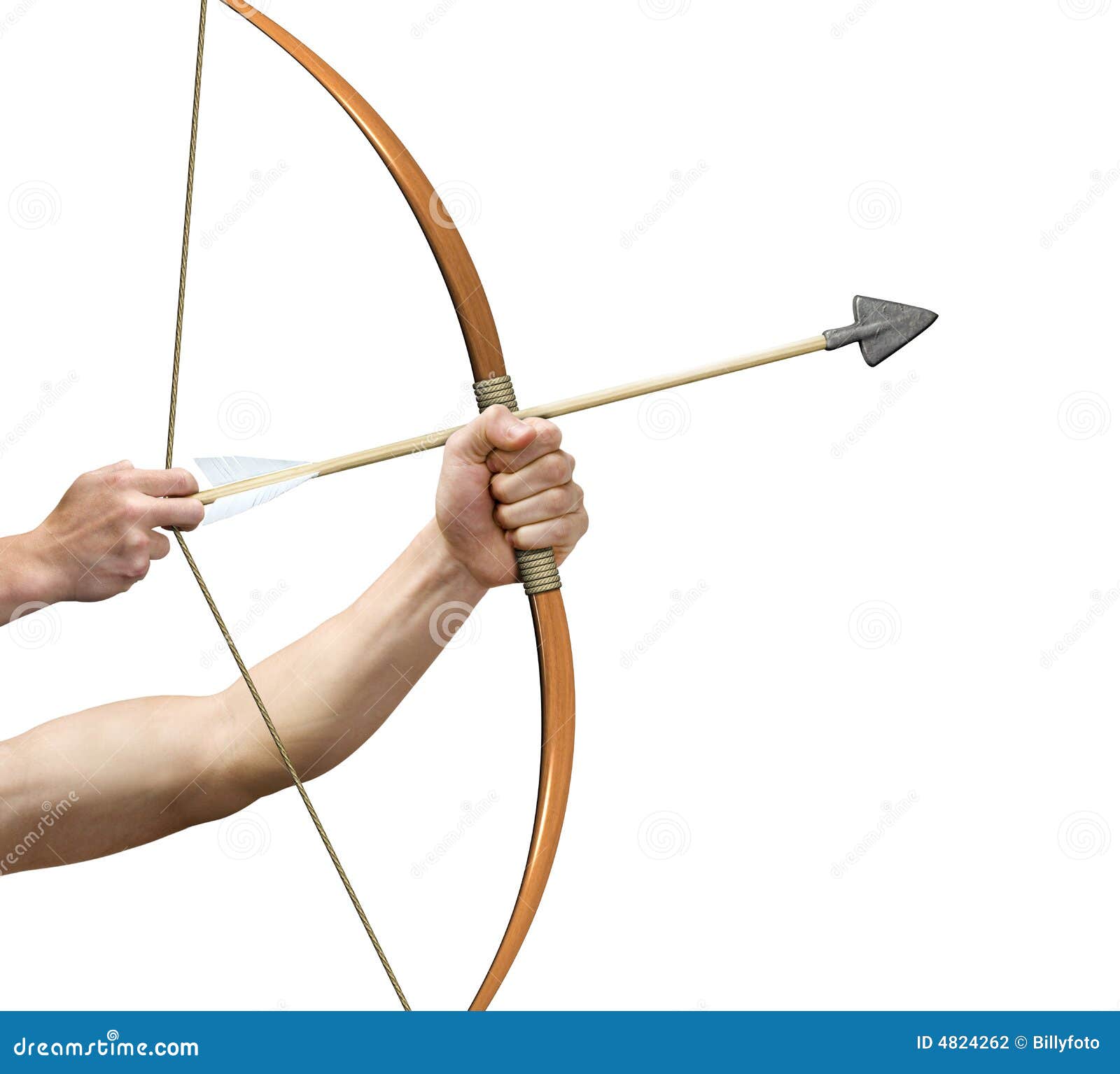 archer preparing to release arrow
