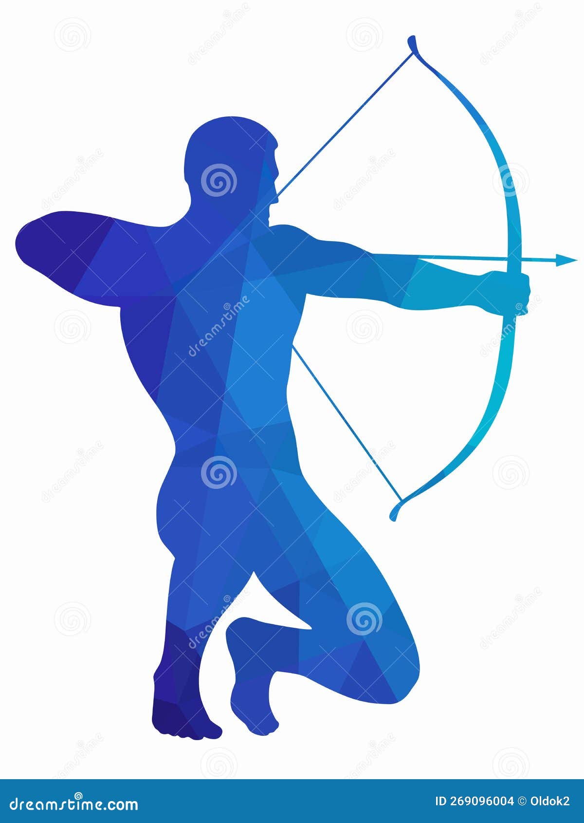 Archer Silhouette, Vector Drawing Stock Vector Illustration of