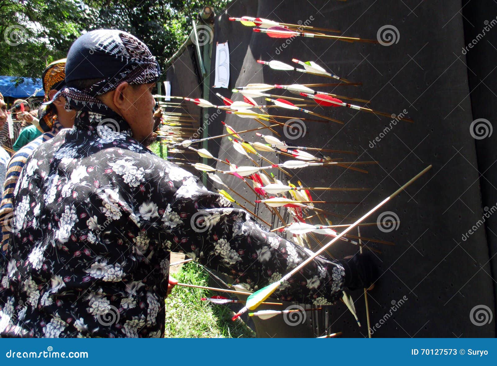 Archers editorial stock photo. Image of city, traditional 70127573