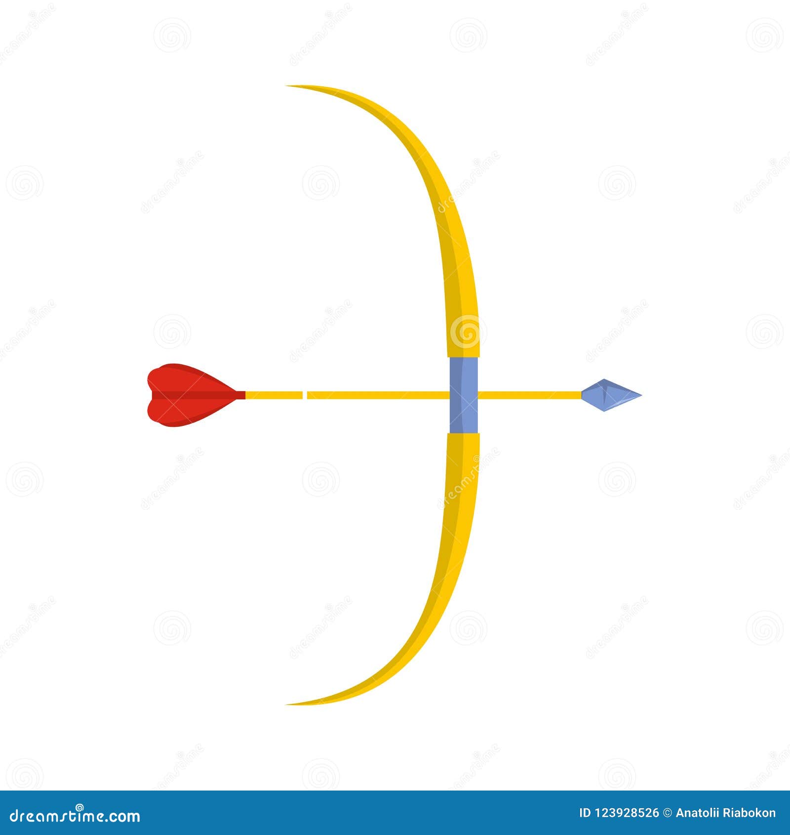 Archery Ammunition Icon, Flat Style Stock Illustration Illustration of archery, bowstrings