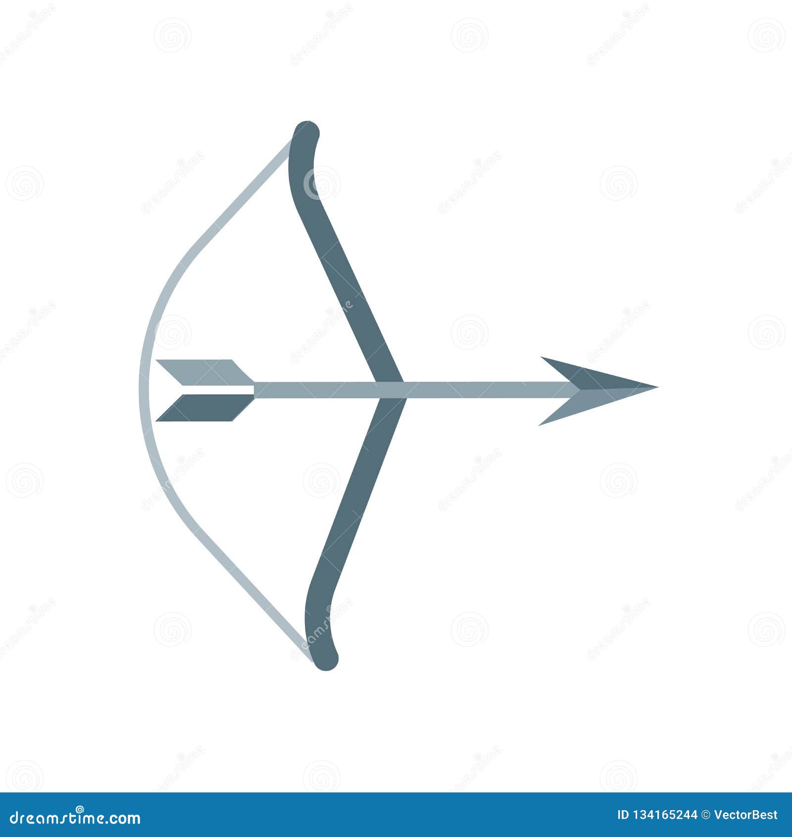 Archery Icon Vector Sign and Symbol Isolated on White Background