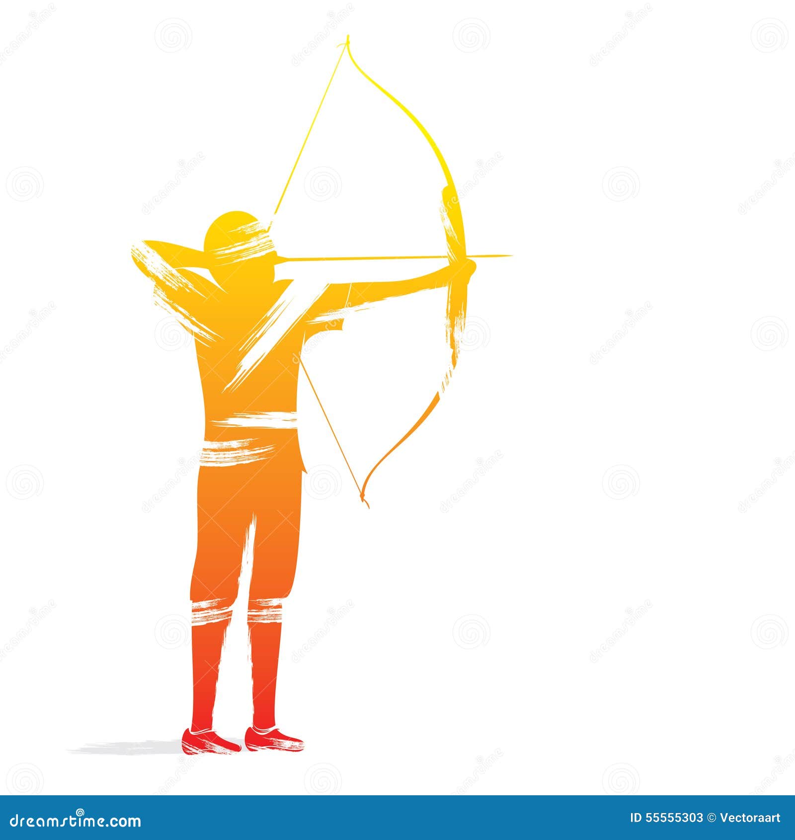 Archery player design stock vector. Illustration of black 55555303