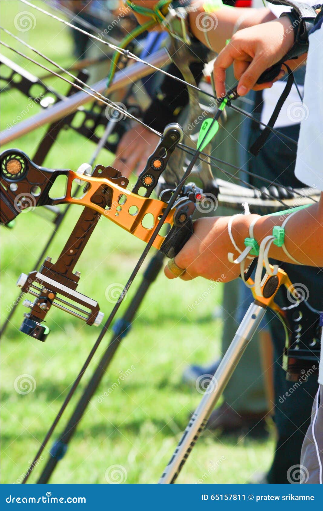 Archery preparing stock image. Image of archery, sport 65157811