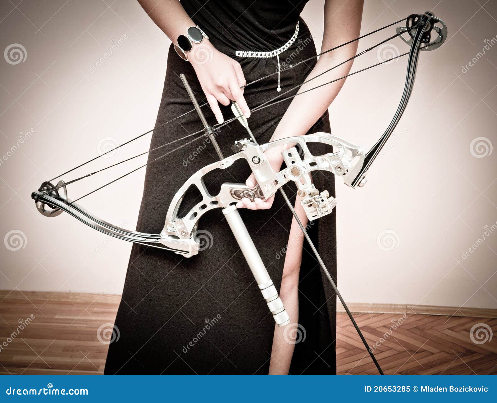 Archery queen stock image. Image of girl, arrow, contemporary 20653285