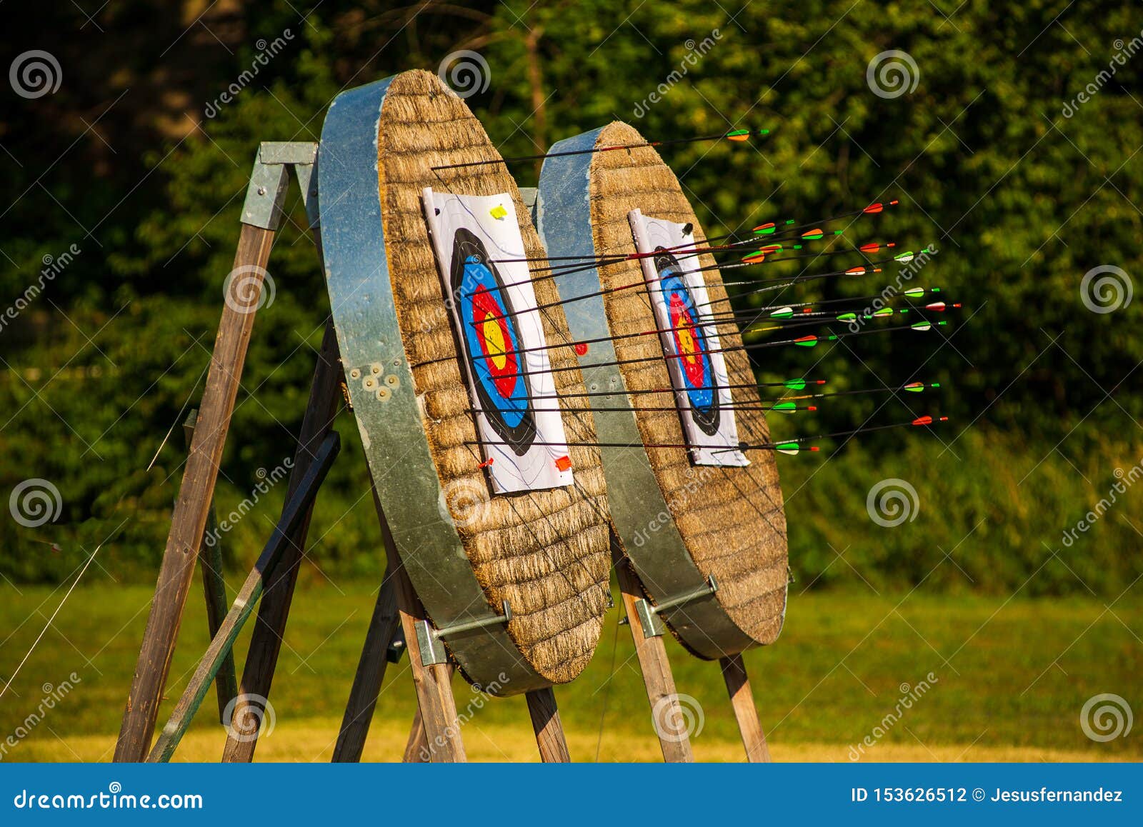 Archery range close up stock photo. Image of competition 153626512