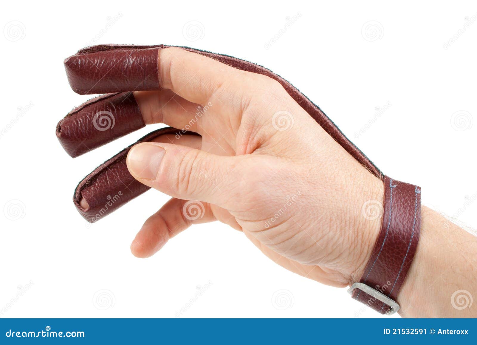 Archery Shooting Glove on Hand Stock Image Image of archery, hand