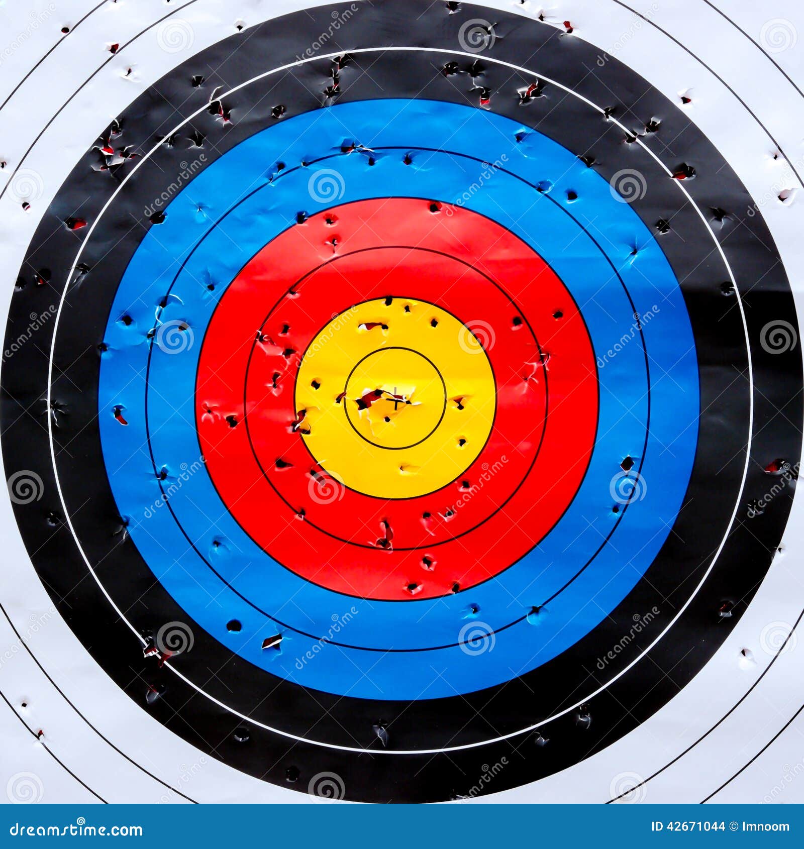 Archery Target stock photo. Image of paper, archery, close 42671044