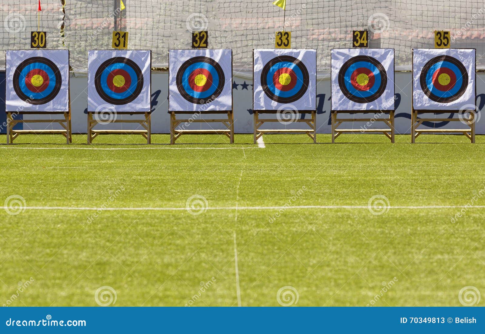 Archery target rings stock image. Image of recurve, focus 70349813