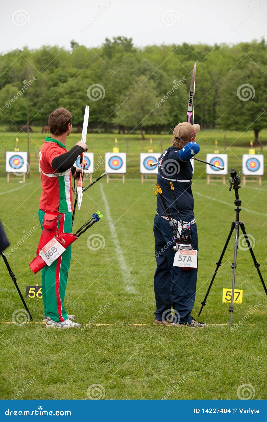 Archery World Cup, May 4, 2010 in Porec, Croatia Editorial Stock Image Image of competition