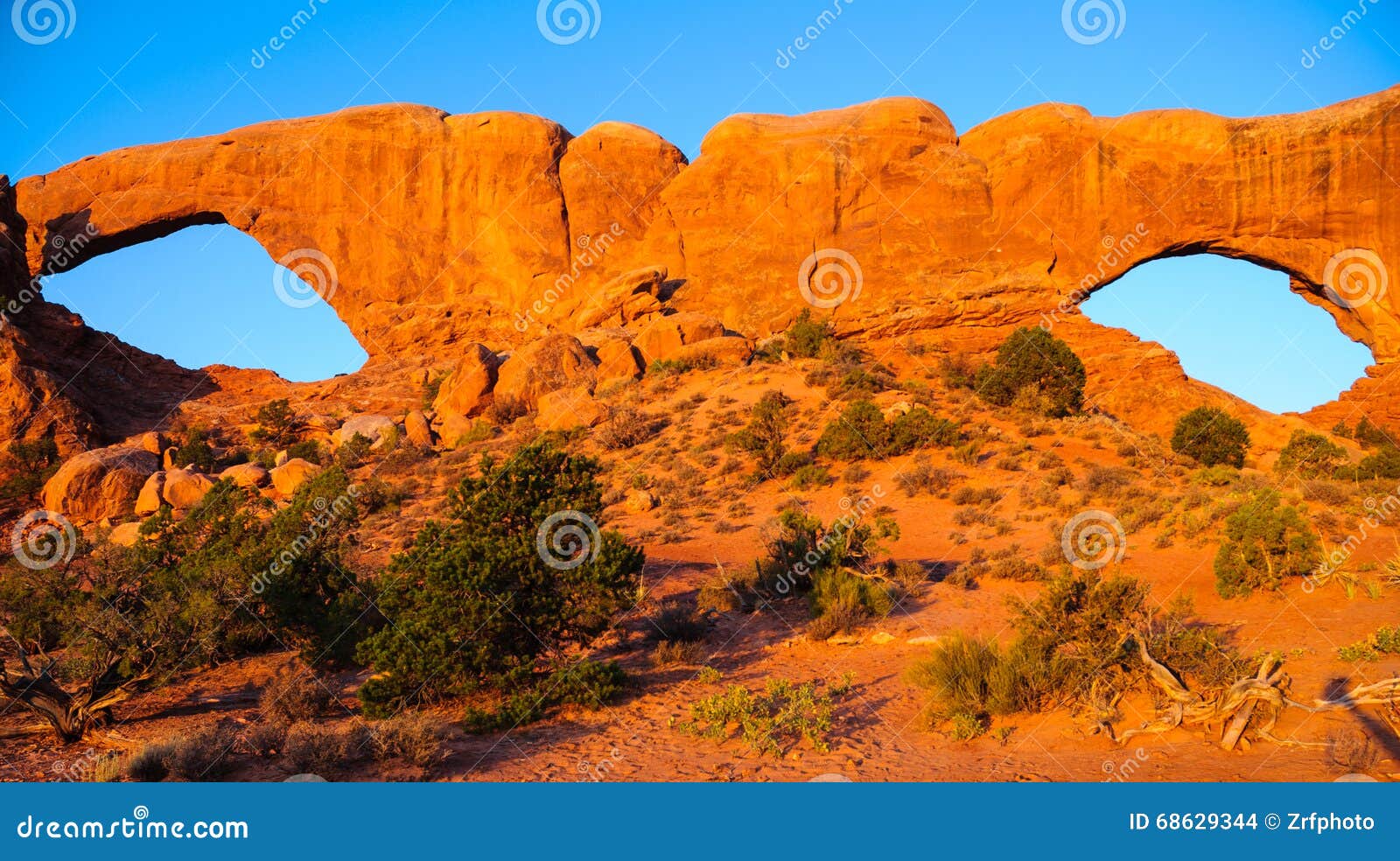 Arches National Park stock photo. Image of monument, rock 68629344