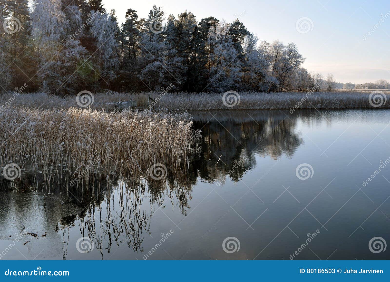 archipelago after cold night on november.